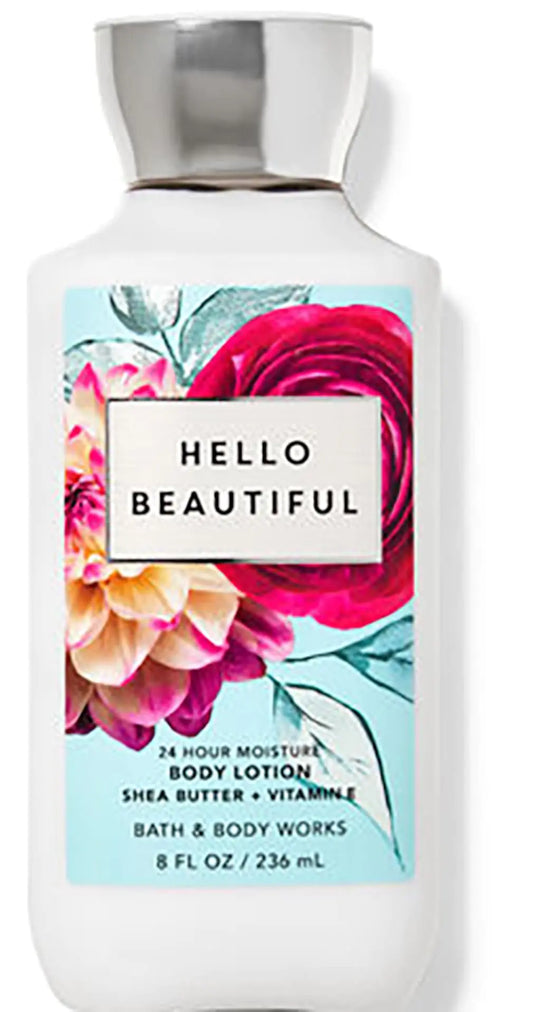 Bath & Body Works Hello Beautiful Body and Hand Lotion Pack of 8oz (Hello Beautiful)