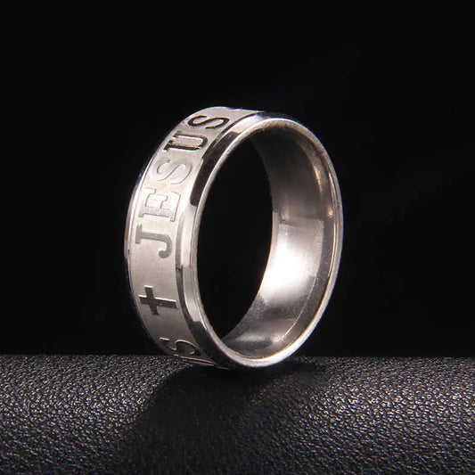 Personalized Fashion Stainless Steel Cross Ring