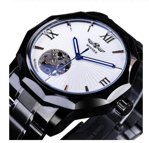 Swiss Winner Men's Casual Hollow Automatic Watch