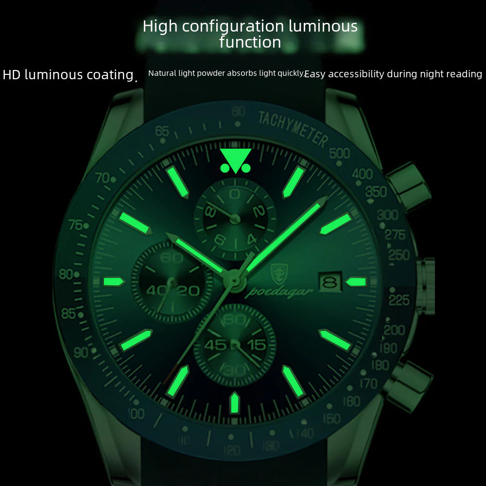 Swiss Brand Multifunctional Waterproof Men's Watch