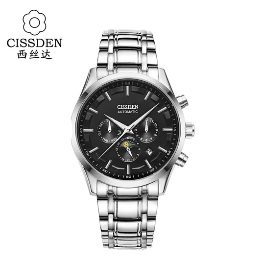 Luxury Men's Swiss Automatic Mechanical Watch with Luminous